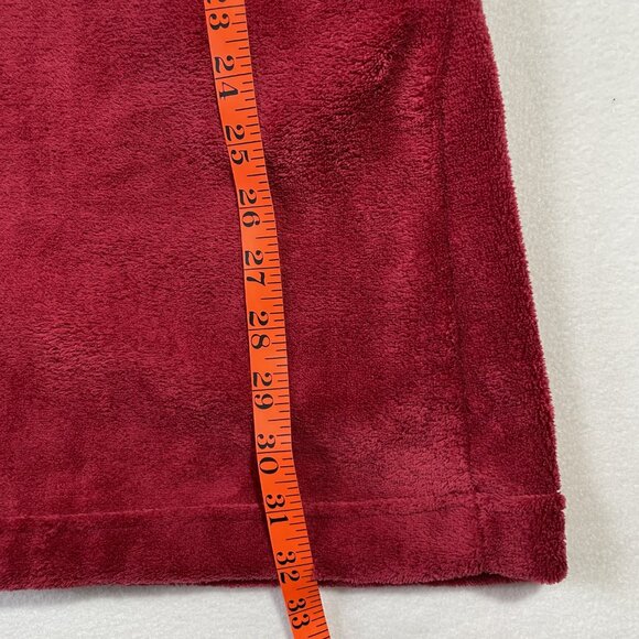 NWT Great Northwest Sleepwear Lounge Robe Heavyweight Plush Red Burgundy Size M - Picture 11 of 15